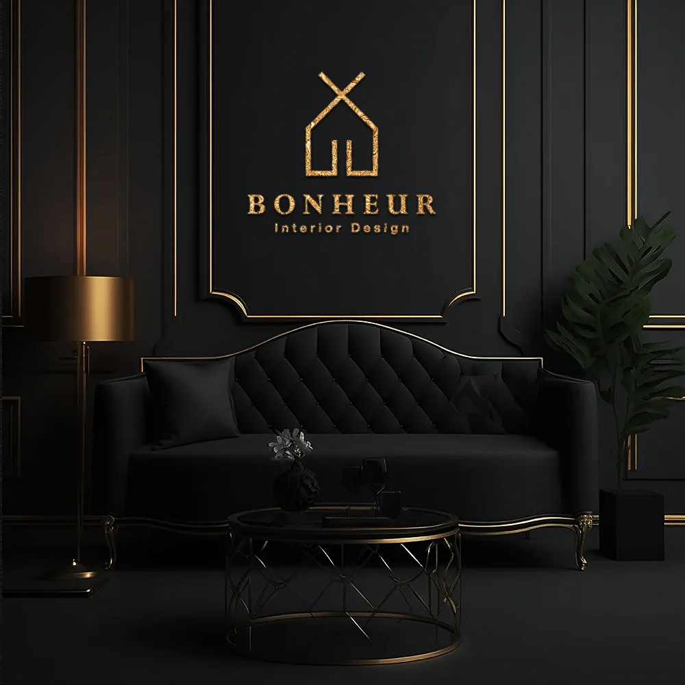 BONHEUR 로고 디자인 3