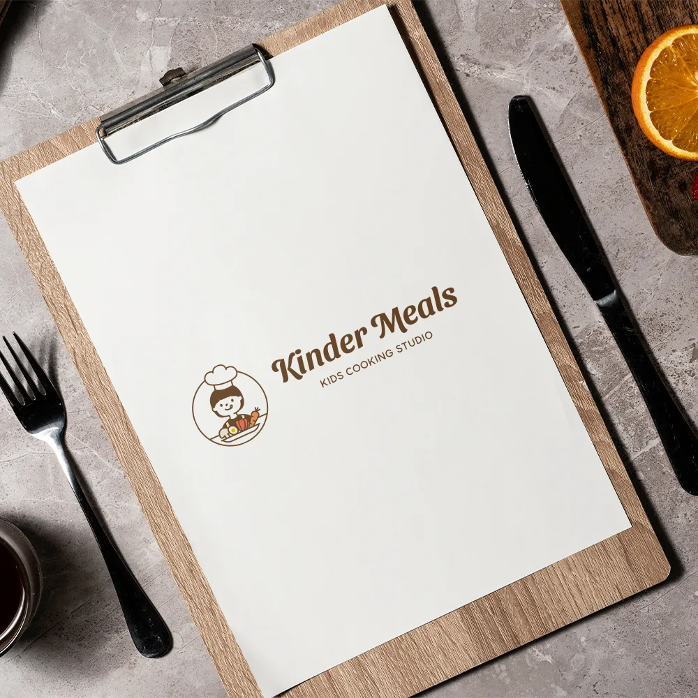kinder meal 로고 디자인 3