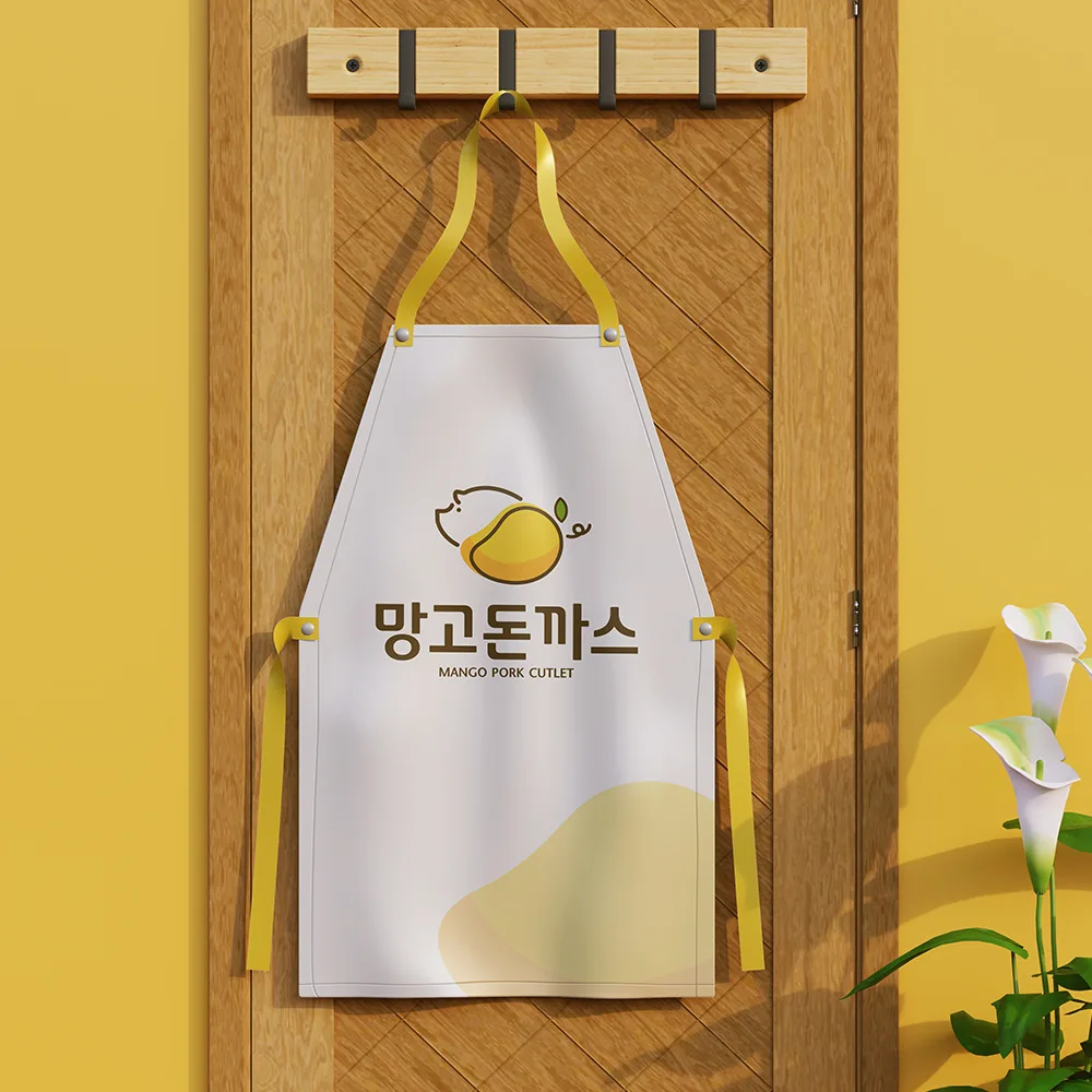 망고돈까스 로고 디자인 3