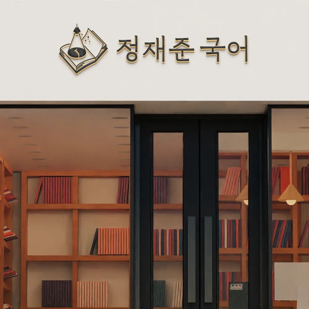 정재준국어 로고 디자인 3