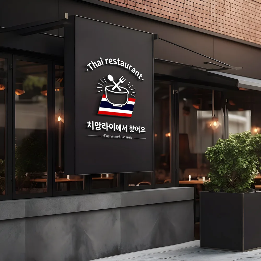 치앙라이에서 왔어요 로고 디자인 3